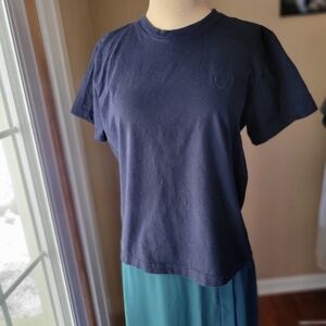 Vintage Liz Sport Navy Blue 100% Cotton T-Shirt, Size Small, Excellent Condition